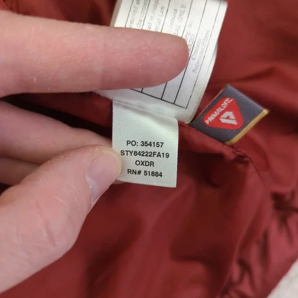 Patagonia Mens Nano Puff Hoody Jacket 84222 Full Zip Quilted Orange Large Hoodie - Picture 10 of 10